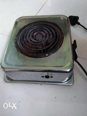 Gray And Black Electric Coil Cooktop