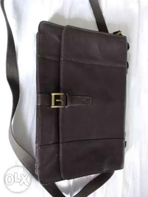 HIDESIGN Charles leather 15" laptop briefcase work bag