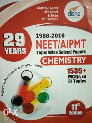  NEET/AIPMT Topic Wise Solved Papers Chemistry Book