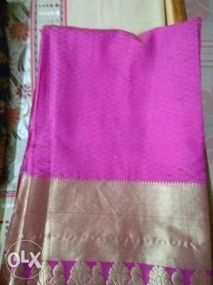 Pink And Beige Textile