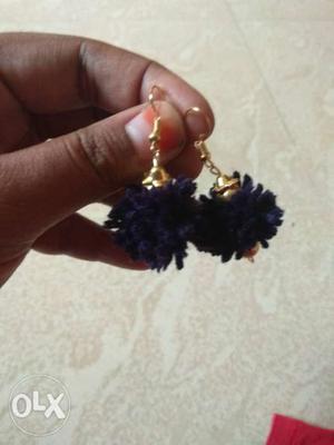 Pom pom earrings Rs. 25 each