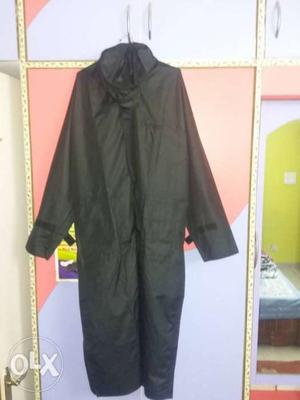 Raincoat, full length, black colour, new n unused