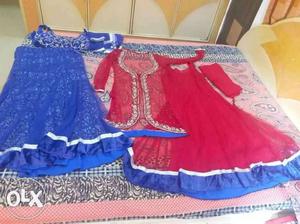 Red n blue combo indo western one tym using plz