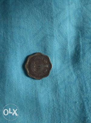 Round Silver-colored Coin
