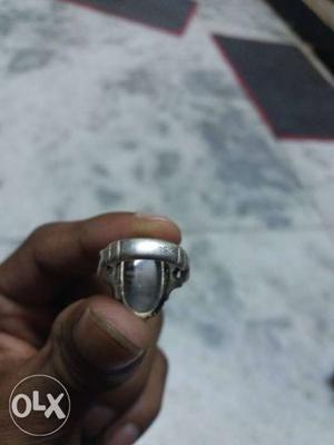 Silver-colored Signet Ring (sulemani patthar)