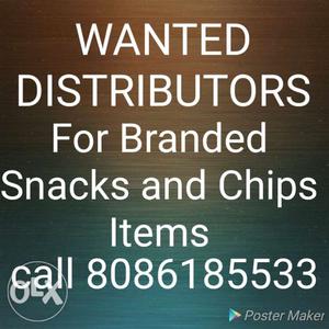 Wanted Distributors for Branded snacks items.