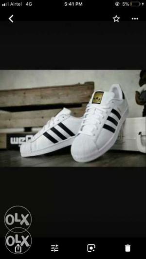 Authentic Adidas superstar with box.