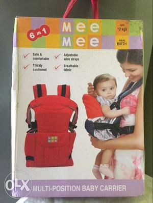 Baby's Red And Black Chicco Carrier Box