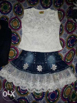 Beautiful skirt and top for baby girl