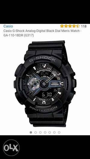 Black Casio G-Shock Digital Watch