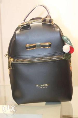 Black Ted Baker Leather Backpack