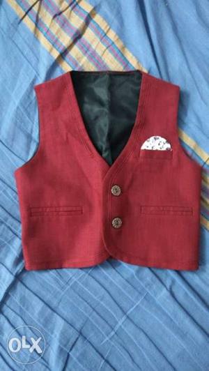Blazer for 1 year baby- maroon color- new