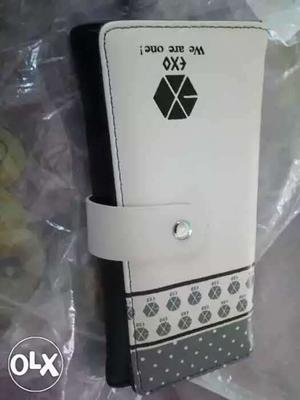 Brand New EXO Leather Long WALLET