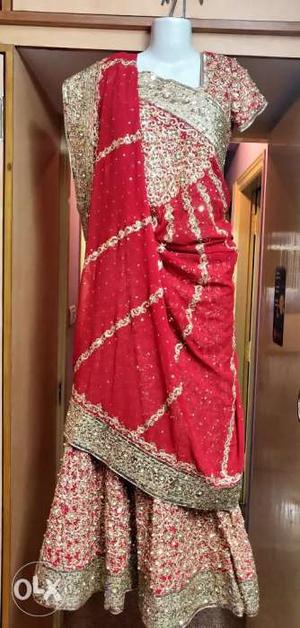 Brand new Aanchal designer wear bridal lehenga.