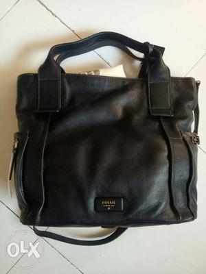 Brand new Original Fossil Leather Bag mrp is /-