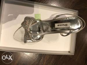 Brand new silver dune sandals size 39