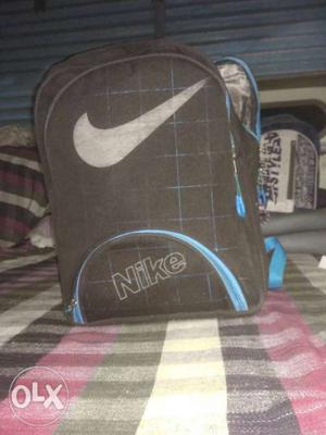 Brown And Blue Nike Backpack