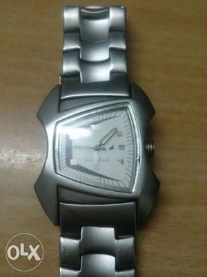 Fastrack silver edition watch bought it for 