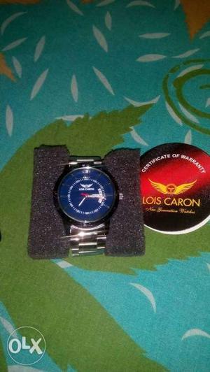 Lois Caron Men's Watch Premium Design Silver