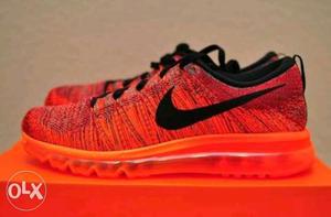 Nike flyknit max red colour sizes available other shoes also