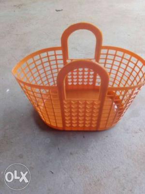 Orange Plastic Basket