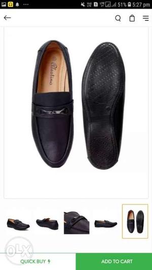 Pair Of Black Leather Loafers Screenshot