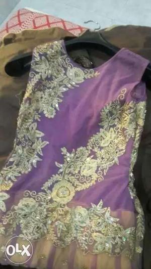 Purple and floral textile