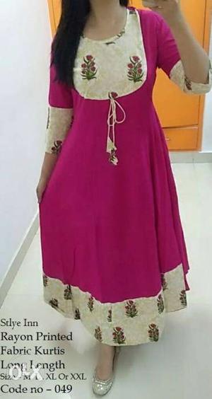 Reyon cotton soft and smooth rich look dress