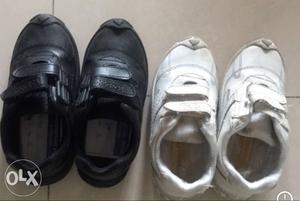 School shoes black nd white for 3-5 yrs old kid