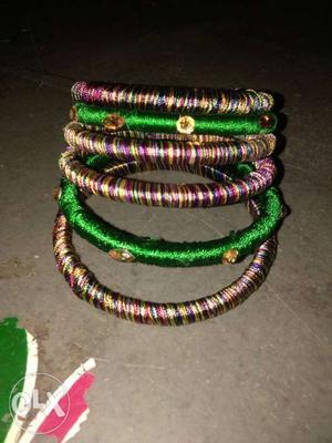 Silk tread home made bangles
