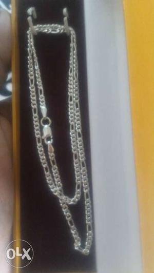 Silver new chain Figaro Necklace