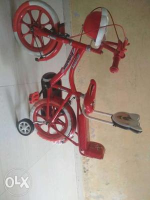 Toddler's Red And White Bike
