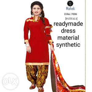 Women's Ready made dress synthetic clothes
