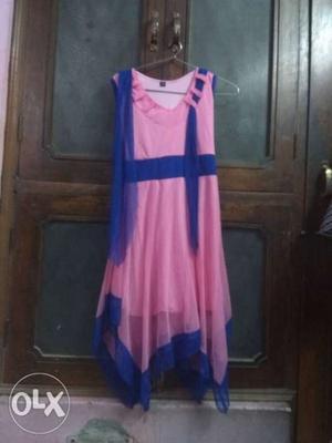 XL size pink frock