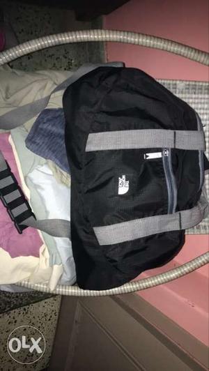 Black And Gray The North Face Backpack