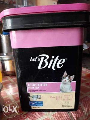 Black And Pink Plastic Container