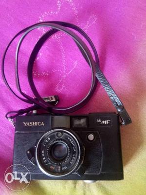 Black Yashica 35 MF SLR Camera