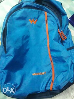Blue And Orange Wildcraft Backpack