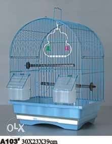 Brand new Blue Steel Pet Cage With Text Overlay