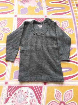 Brand new - Grey Thermal wear for 3-12 months babies.