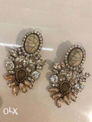 Brand new crystal earrings price 320 each pair