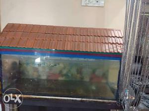 Fish aquarium with hut...