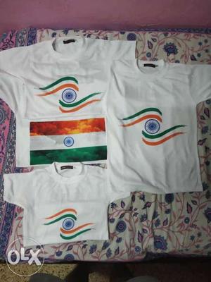 Flag Of India Printed T-shirts