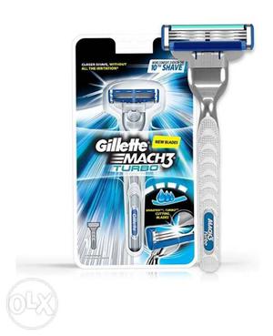 Gray And Blue Shaver With Pack
