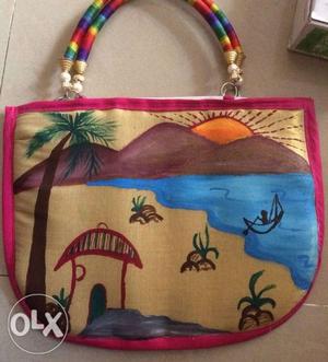Hand painted purse... more designs available...
