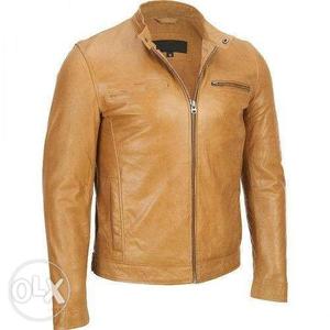 Leather jacket medium size new piece