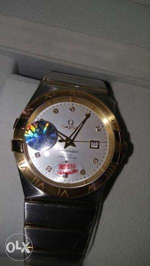 Omega watch with box present showroom rate 