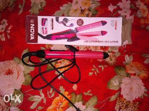 Red And Black Hair Curler With Box