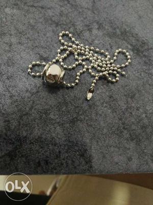 Silver-colored Ball Chain Necklace