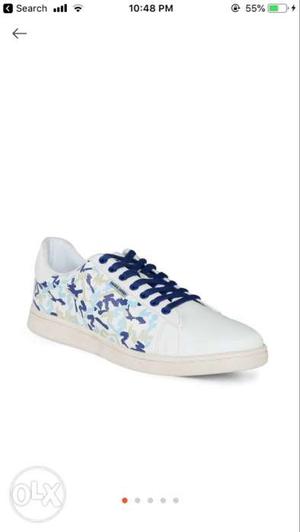 Unpaired White And Blue Low-top Sneaker Screenshot
